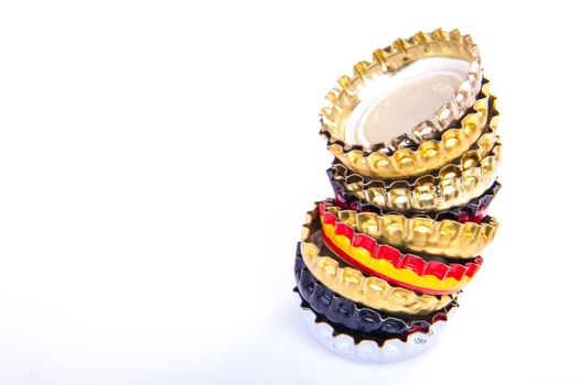An image of beer bottle cap isolated on white