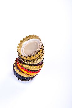 An image of beer bottle cap isolated on white