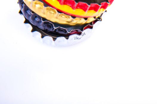 An image of beer bottle cap isolated on white