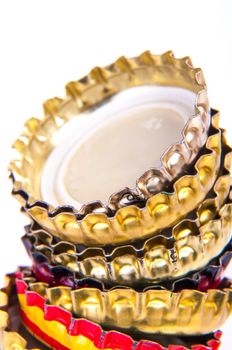 An image of beer bottle cap isolated on white