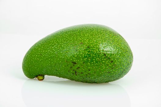 An image of avocado fruit isolated on white