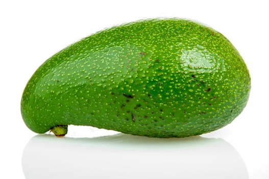 An image of avocado fruit isolated on white