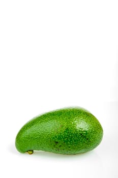 An image of avocado fruit isolated on white