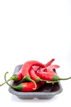 An image of red chilli pepper isolated