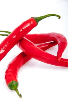 An image of red chilli pepper isolated