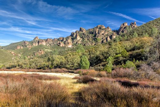 Pinnacles National Monument in California, USA.