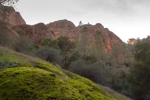 Pinnacles National Monument in California, USA.