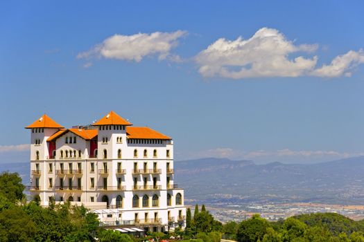 House from mountain Tibidabo, Barcelona, Spain