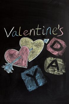 Chalk drawing - Valentine's day