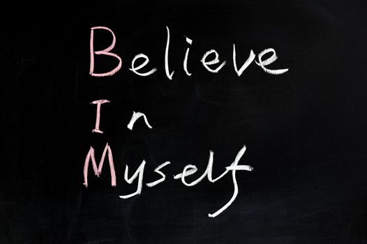 Chalk drawing - Believe in myself