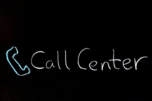 Chalk drawing - Call center