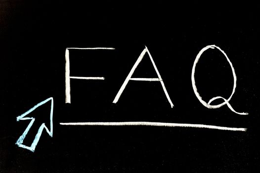Chalkboard writing - FAQ, Frequently Asked Question