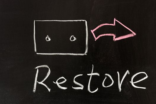 Chalk drawing - Restore