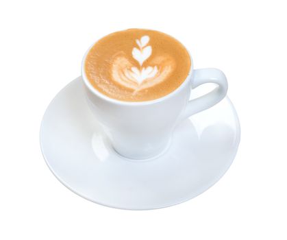 cappuccino cup.coffee . isolated on a white background.