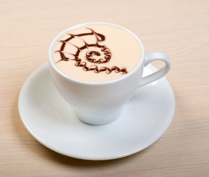 cappuccino cup.coffee   close up 