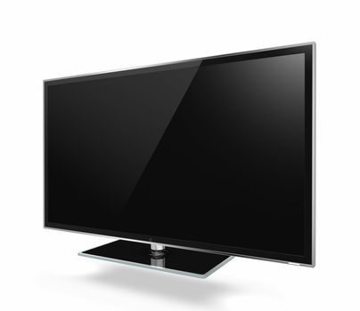 Full HD Led Television on white background