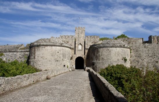 a landscape of  rhodes island 