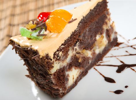 chocolate cake.sweet dessert