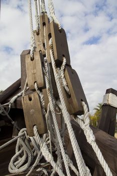 some strings of an old ship