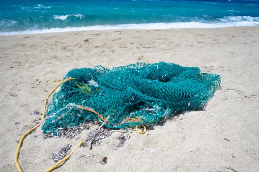 Fishing Net on the Beach