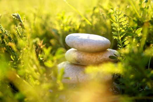 Stones tower in the nature     