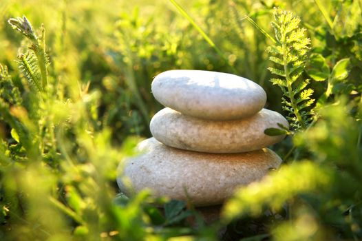 Stones tower in the nature      