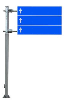 Traffic sign isolated on white