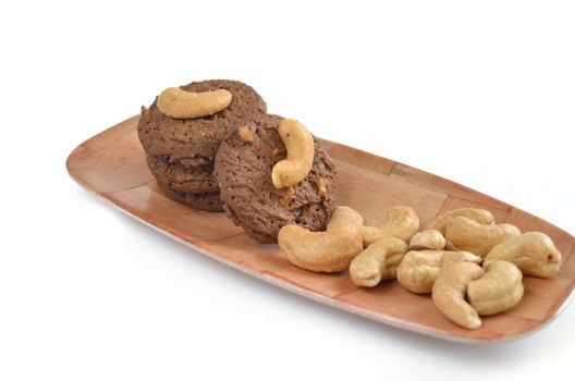 Homemade cashew nut cookies