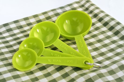 Measuring spoon set green color
