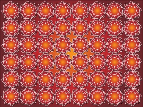 background or texture of fiery red roses in orange color tuning