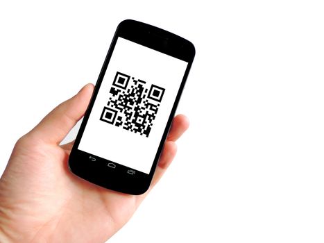 QR code with mobile phone