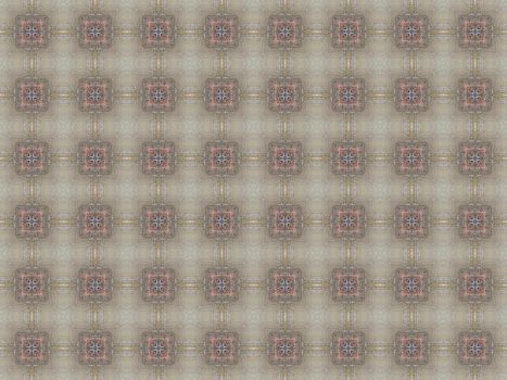 Vintage shabby background with classy patterns. Geometric or floral pattern on paper texture in grunge style.