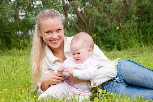 ma with tot meadow .lucky family