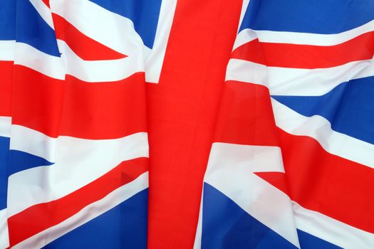 Close up of Union Jack flag