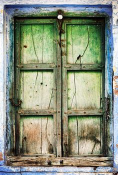 Old wooden shutters, background