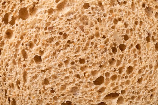 Wholemeal bread texture for background. Close up 