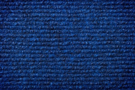 Dark blue artificial cotton texture for background. Top view