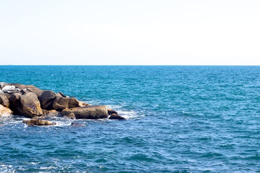 Mediterranean sea in Marina-di-Pisa

