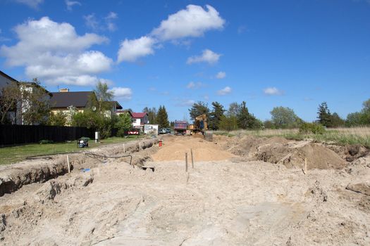 construction of a new street or reconstruction in suburb