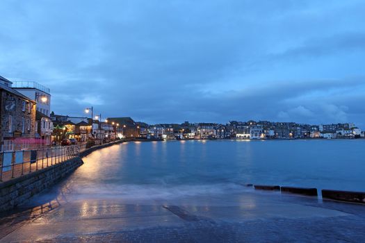 st ives harbor in south west cornwall england UK