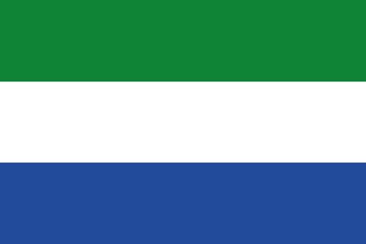 An illustration of the flag of Sierra Leone