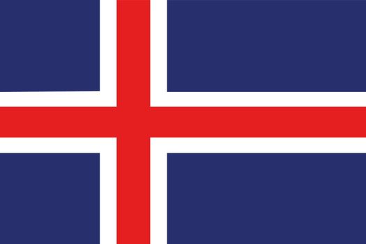 An illustration of the flag of Iceland