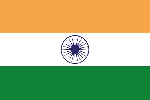 An illustration of the flag of India