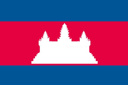 An illustration of the flag of Cambodia