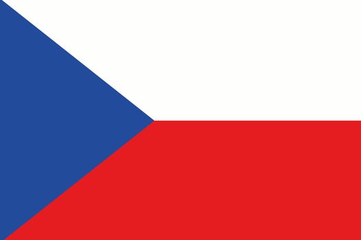 An illustration of the flag of Czech Republic
