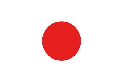 An illustration of the flag of Japan