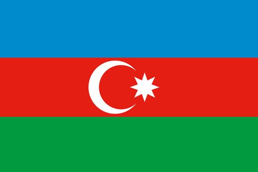 An illustration of the flag of Azerbaijan