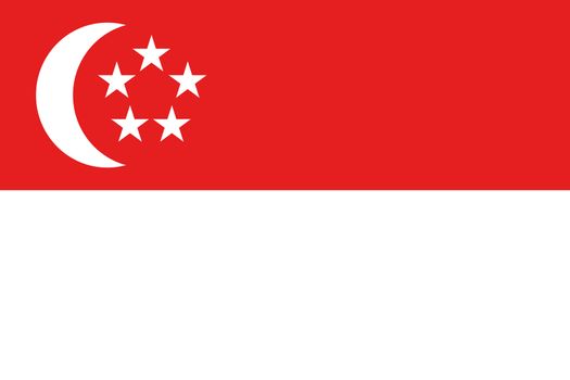 An illustration of the flag of Singapore