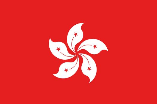An illustration of the flag of Hong Kong