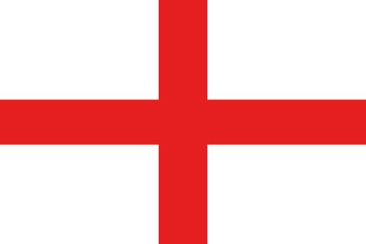 An illustration of the flag of England